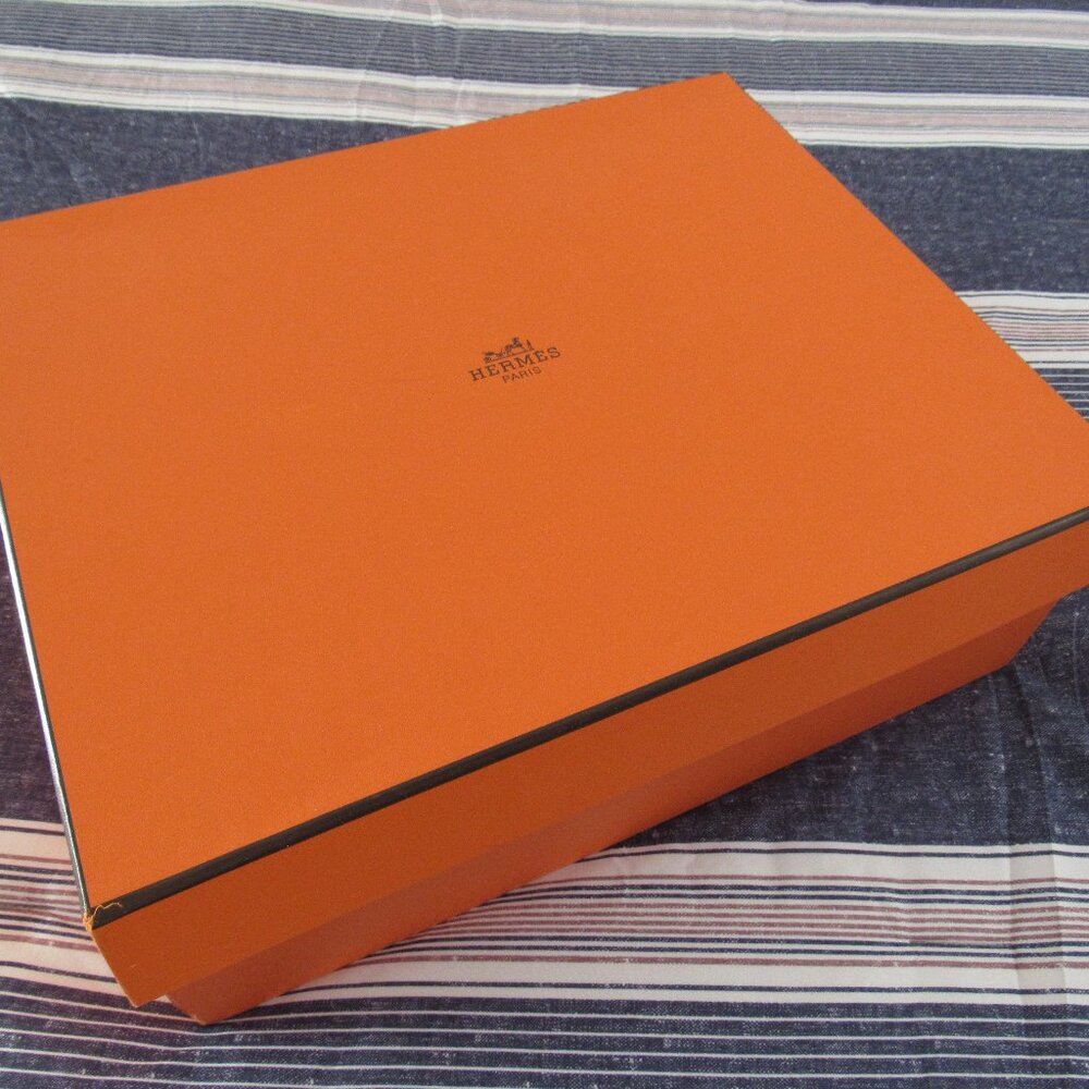 Authentic Hermes Empty Box 14” X 11” X 5.5” With … - image 1